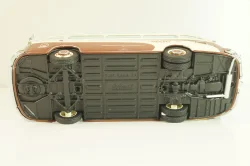 Setra S6 bus Marti 1955, with 4 figuren, brown/cream, 02824, Schuco 1:43