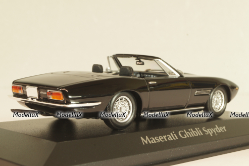 Maserati Ghibli Spyder 1969, black, 940123331, Maxichamps 1:43