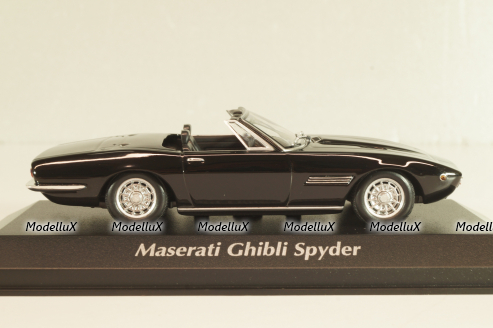 Maserati Ghibli Spyder 1969, black, 940123331, Maxichamps 1:43