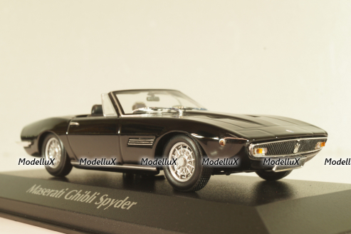 Maserati Ghibli Spyder 1969, black, 940123331, Maxichamps 1:43