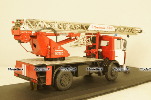 АЛ-31 (Маз-5337) Пожарная автолестница, Мастерская Молотков 1:43