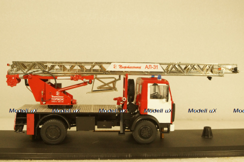 АЛ-31 (Маз-5337) Пожарная автолестница, Мастерская Молотков 1:43
