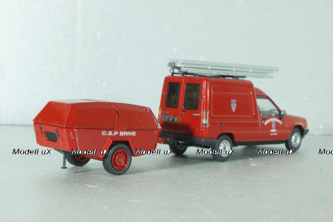 Renault Express with Motopompa (Corrèze), Sapeurs-Pompiers №63, Altaya 1:43 С журналом!