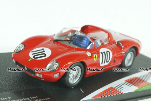 Ferrari 250 P #110 winner 1000km Nürburgring 1963 Surtees, Mairesse, Altaya, Ferrari Racing Collection 1:43