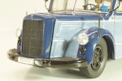 Mercedes-Benz O 6600  bus with figuren driver "Rothenburg O.D. Tauber"  1951 , blue/light blue, 02743, Schuco 1:43