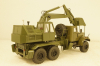 Краз-255 с экскаватором, хаки, RTM 1:43