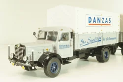 Bussing 8000 truck with trailer "Danzas" 1950 #1, grey, 06253, Schuco 1:43 