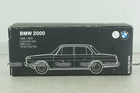 BMW 2000  1966, blue,  082229417894, Schuco 1:43