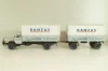 Bussing 8000 truck with trailer "Danzas" 1950 #1, grey, 06253, Schuco 1:43 