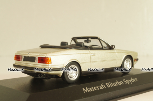 Maserati Biturbo Spyder 1982, silver, 940123531, Maxichamps 1:43