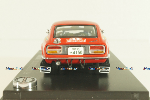 Datsun 240Z #5 Rally Monte Carlo 1972, (Nissan Fairlady Z), red, 03165B, Kyosho 1:43