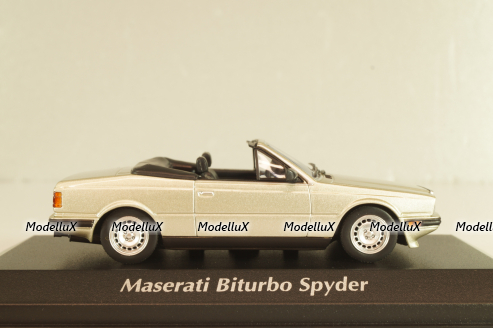 Maserati Biturbo Spyder 1982, silver, 940123531, Maxichamps 1:43