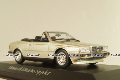 Maserati Biturbo Spyder 1982, silver, 940123531, Maxichamps 1:43