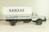 Bussing 8000 truck with trailer "Danzas" 1950 #1, grey, 06253, Schuco 1:43 