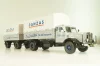 Bussing 8000 truck with trailer "Danzas" 1950 #1, grey, 06253, Schuco 1:43 