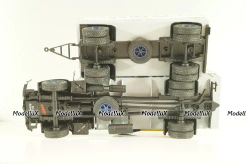 Bussing 8000 truck with trailer "Danzas" 1950 #1, grey, 06253, Schuco 1:43 