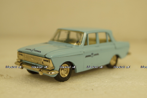 Москвич-412, такси, май 90г., Тантал/Радон 1:43