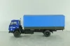 Камаз-5325 бортовой с тентом, синий/зеленый, Автоистория (Конверсия) 1:43