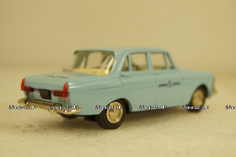 Москвич-412, такси, май 90г., Тантал/Радон 1:43