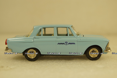 Москвич-412, такси, май 90г., Тантал/Радон 1:43