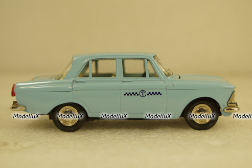 Москвич-412, такси, май 90г., Тантал/Радон 1:43