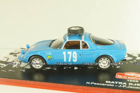 Matra DJET V WRC #179 Rally Monte Carlo 1966, H.Pescarlo/J-P.Jaussaud, Altaya 1:43