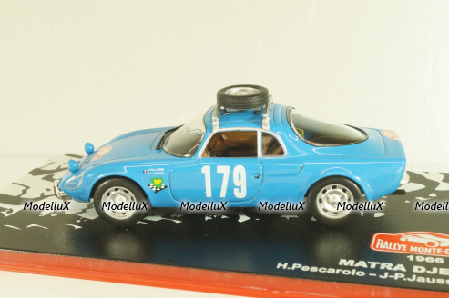 Matra DJET V WRC #179 Rally Monte Carlo 1966, H.Pescarlo/J-P.Jaussaud, Altaya 1:43