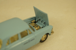 Москвич-412, такси, май 90г., Тантал/Радон 1:43