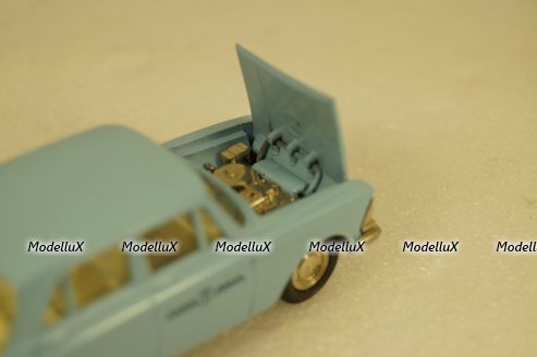 Москвич-412, такси, май 90г., Тантал/Радон 1:43