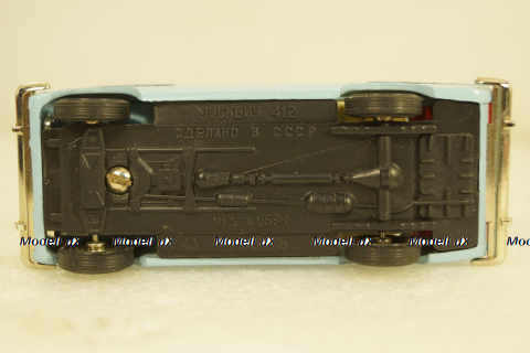Москвич-412, такси, май 90г., Тантал/Радон 1:43