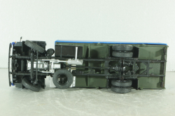 Камаз-5325 бортовой с тентом, синий/зеленый, Автоистория (Конверсия) 1:43