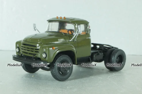 Зил-130В1 тягач, хаки, Автоистория 1:43