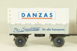 Bussing 8000 truck with trailer "Danzas" 1950 #2, grey, 06253, Schuco 1:43