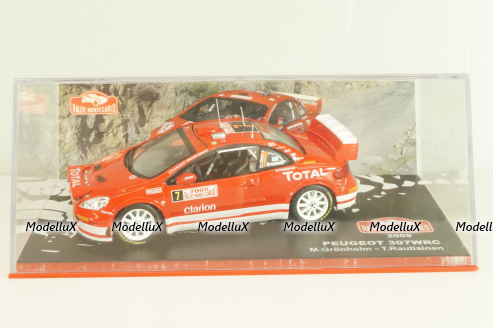 Peugeot 307 WRC #7 Rally Monte Carlo 2005, M.Gronholm/T.Rautiainen, Altaya 1:43