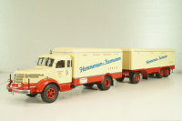 Krupp Titan with trailer "Hemmersam & Rasmussen" Lubeck, cream/red,  Minichamps 1:43