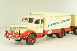 Krupp Titan with trailer "Hemmersam & Rasmussen" Lubeck, cream/red,  Minichamps 1:43
