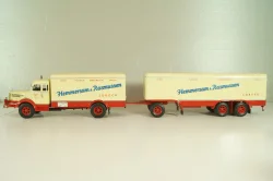Krupp Titan with trailer "Hemmersam & Rasmussen" Lubeck, cream/red,  Minichamps 1:43