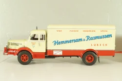 Krupp Titan with trailer "Hemmersam & Rasmussen" Lubeck, cream/red,  Minichamps 1:43