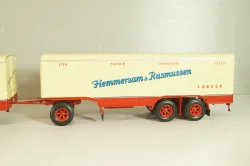Krupp Titan with trailer "Hemmersam & Rasmussen" Lubeck, cream/red,  Minichamps 1:43