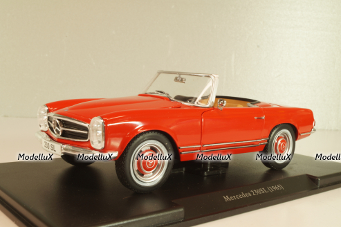 Mercedes-Benz 230 SL Roadster (W113) 1963, red,124002, Whitebox 1:24