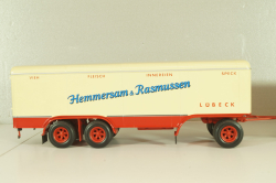 Krupp Titan with trailer "Hemmersam & Rasmussen" Lubeck, cream/red,  Minichamps 1:43