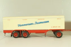 Krupp Titan with trailer "Hemmersam & Rasmussen" Lubeck, cream/red,  Minichamps 1:43