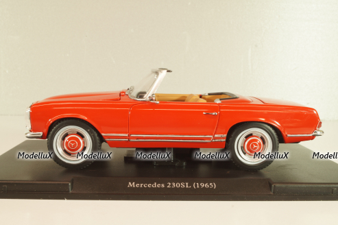 Mercedes-Benz 230 SL Roadster (W113) 1963, red,124002, Whitebox 1:24