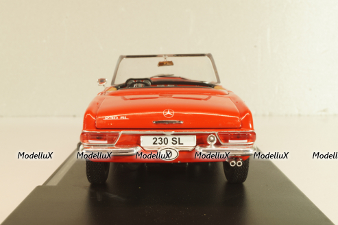 Mercedes-Benz 230 SL Roadster (W113) 1963, red,124002, Whitebox 1:24