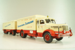 Krupp Titan with trailer "Hemmersam & Rasmussen" Lubeck, cream/red,  Minichamps 1:43