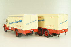 Krupp Titan with trailer "Hemmersam & Rasmussen" Lubeck, cream/red,  Minichamps 1:43