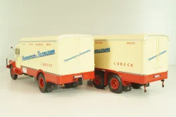Krupp Titan with trailer "Hemmersam & Rasmussen" Lubeck, cream/red,  Minichamps 1:43