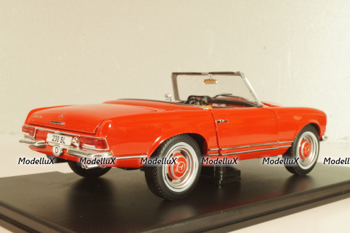 Mercedes-Benz 230 SL Roadster (W113) 1963, red,124002, Whitebox 1:24