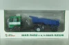 Маз-5432 с п/прицепом самосвалом Маз-5232В зелений/синій,Deagostini + АвтоИстория 1:43