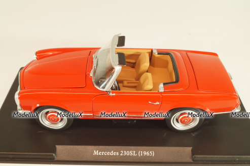 Mercedes-Benz 230 SL Roadster (W113) 1963, red,124002, Whitebox 1:24